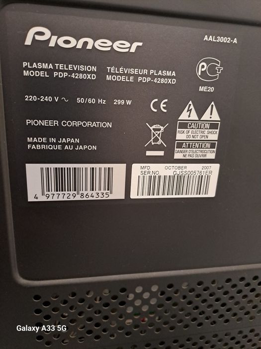 Телевизор плазма Pioneer PDP-4280 XD