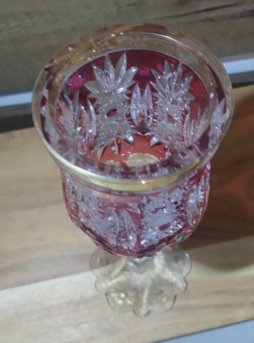 Cudny Kielich huta Józefina 1910r Alexander Pfohl Remer Nachtman Antyk