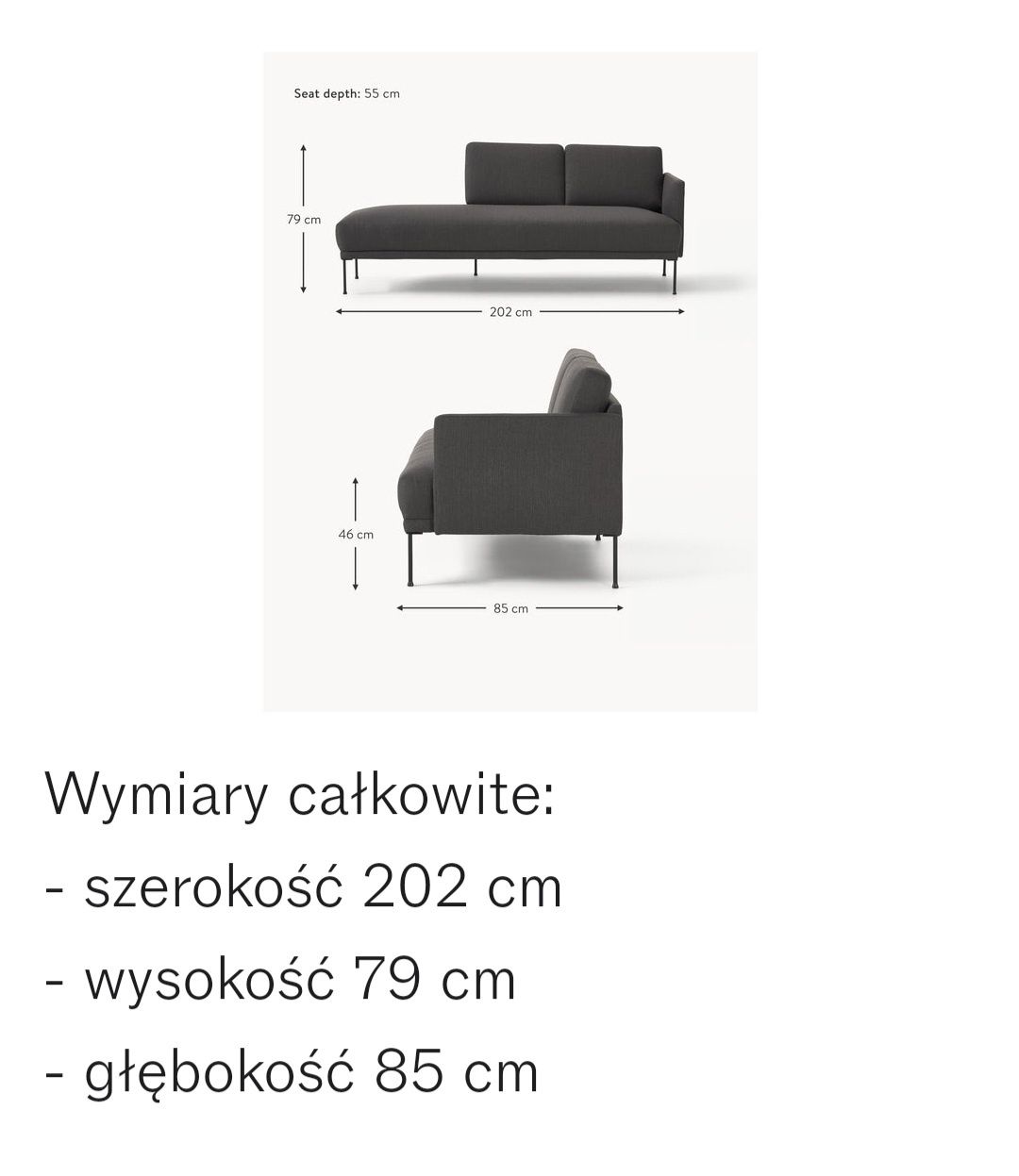 SSofa Szezlong Fluente Westwing Collection
