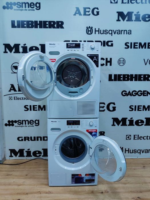 Топовий комплект Miele™. Пральна машина+Сушка. Прозорі! Хром! Парова!