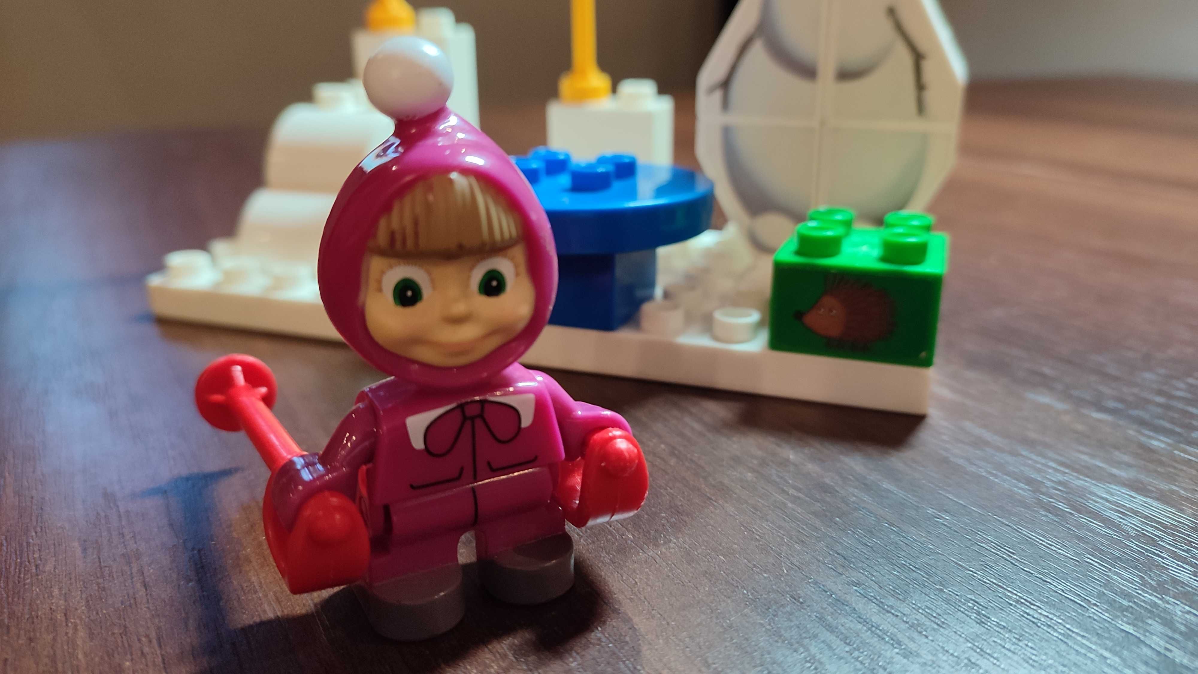 Klocki BIG (pasują do lego duplo) Masha i Niedzwiedź Zima - Zestaw