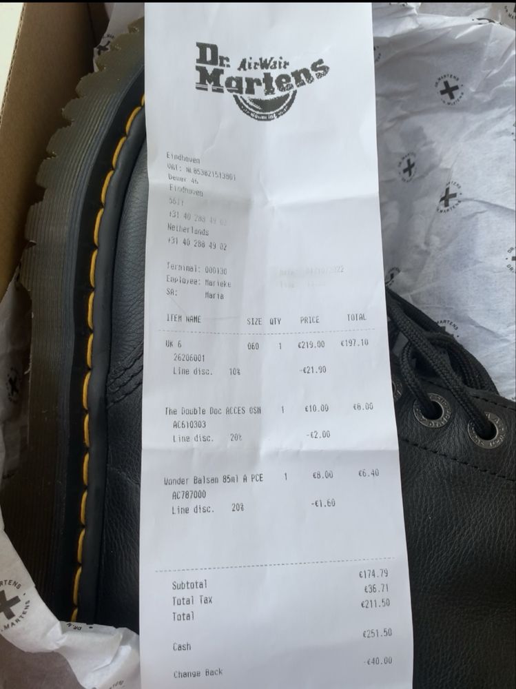 Dr. Martens . 1460 Pascal Bex Black 39