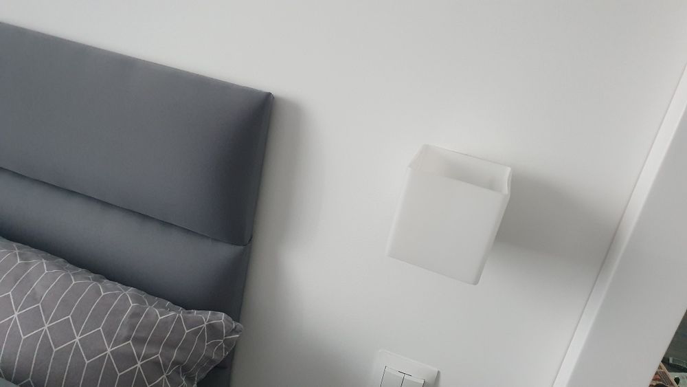 Lampa kwadratowa RICO klinkiet kwadratowy biały mleczny