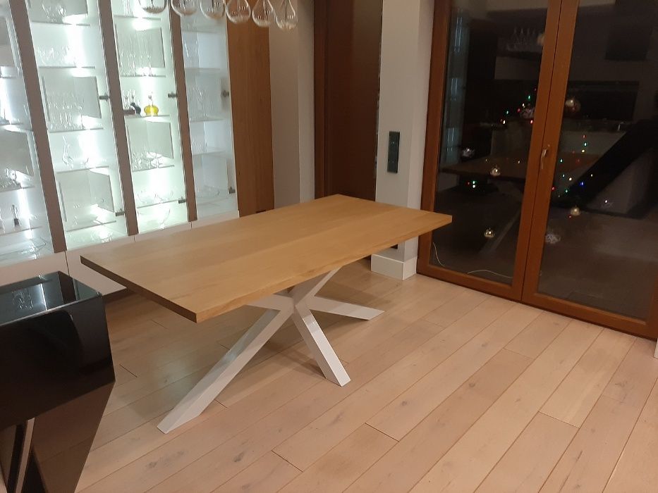 STÓŁ DĘBOWY nowoczesny stół drewniany na 8 osób