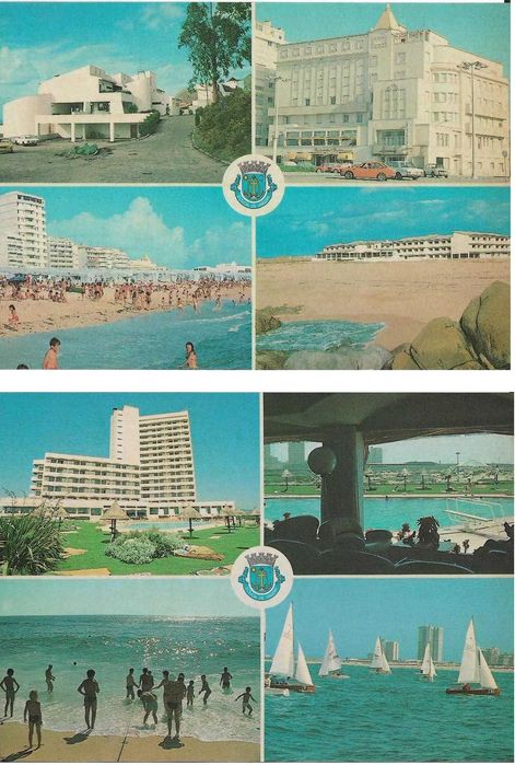 Póvoa de Varzim - - - Postais antigos  (40 anos) - - - - - Postais