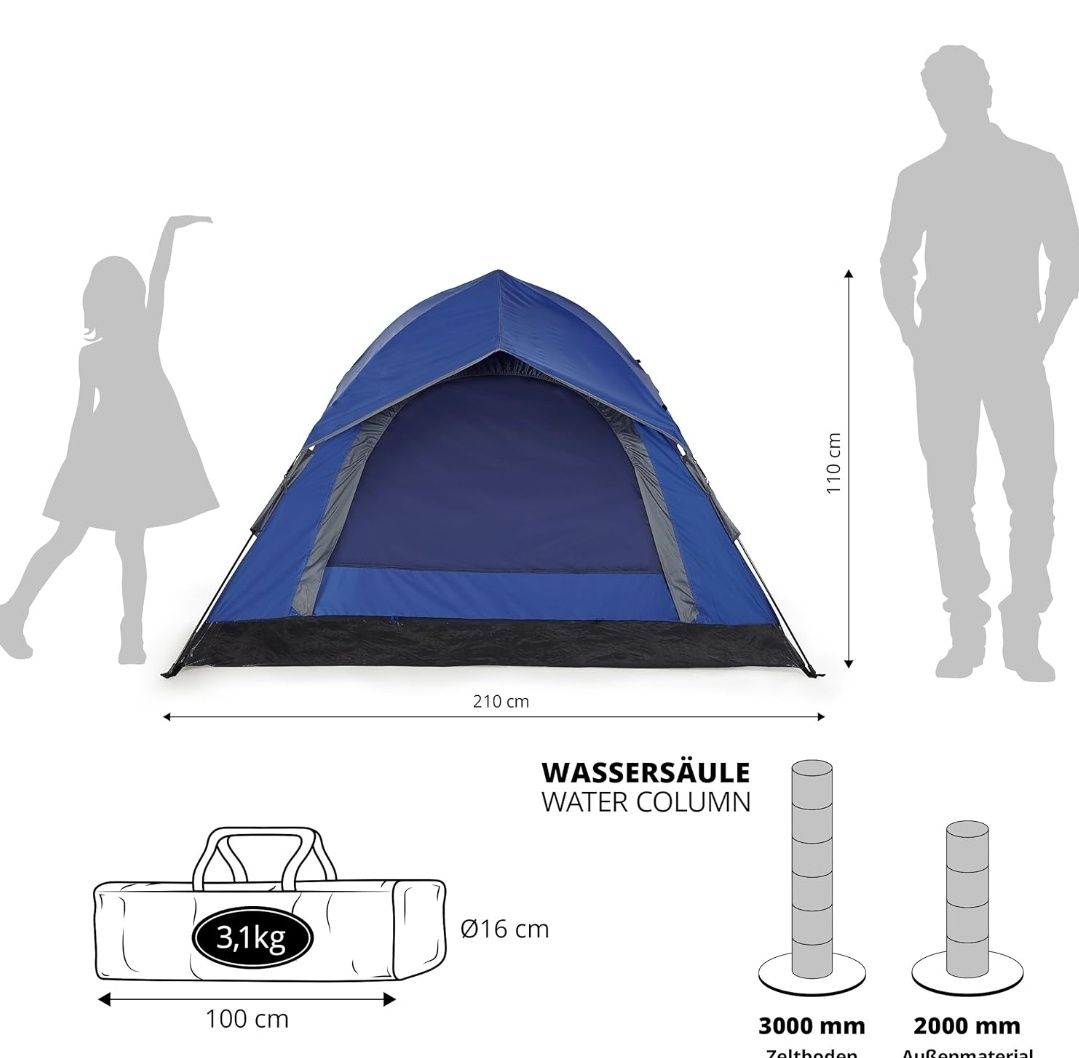 Where Tomorrow lekki namiot samorozkładający na 2-3 osoby