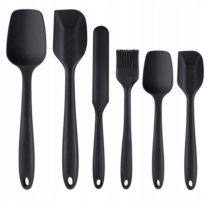 Przybory kuchenne silikonowe 6 szt. z rdzeniem stalowym KerKoor