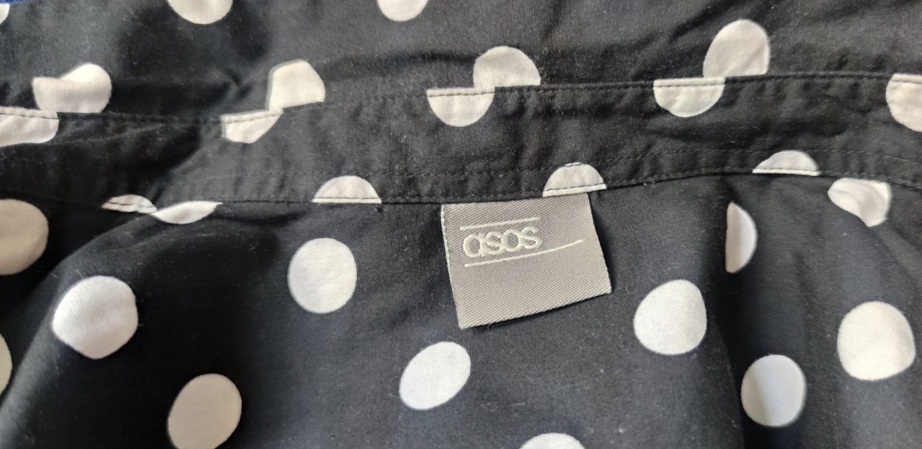 Рубашка хлопковая в горошек Asos р L Состояние новой