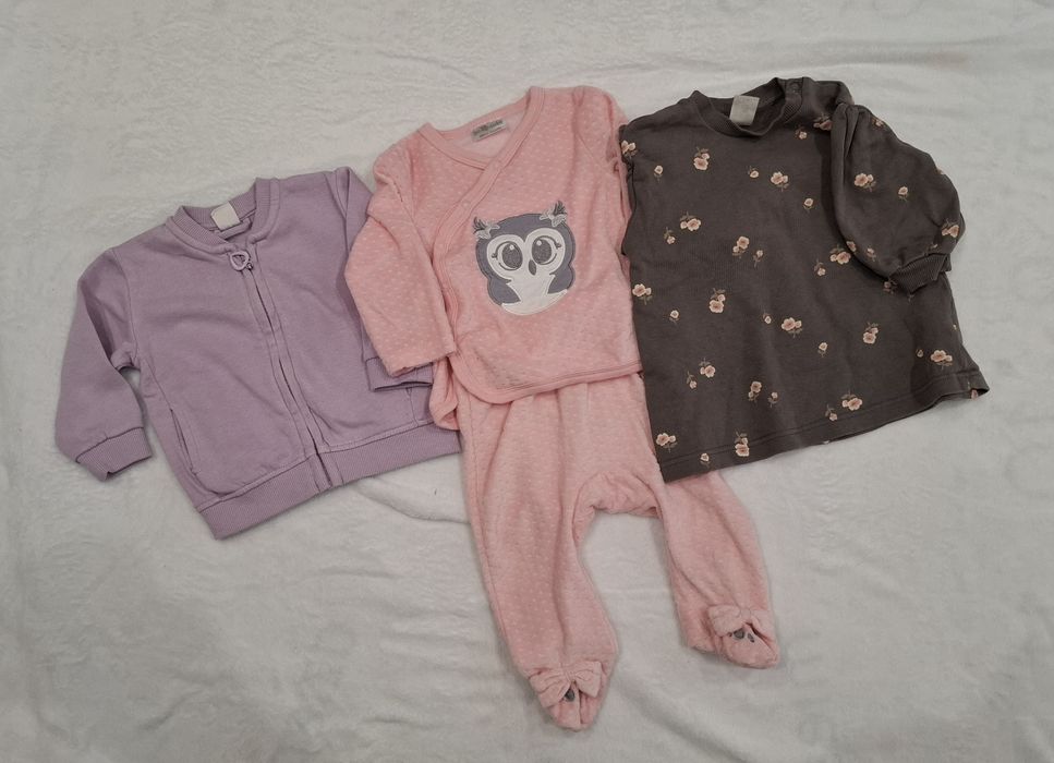 Komplet i bluzy 68 dziewczynka