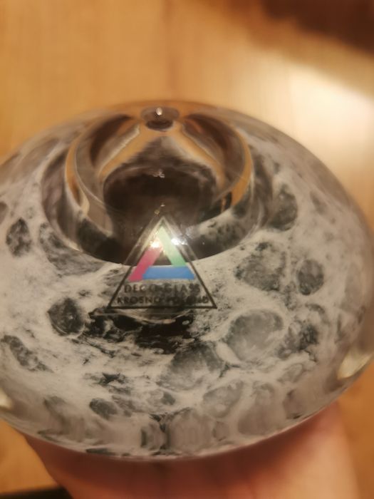 Lampa oliwna: szkło warstwowe Krosno