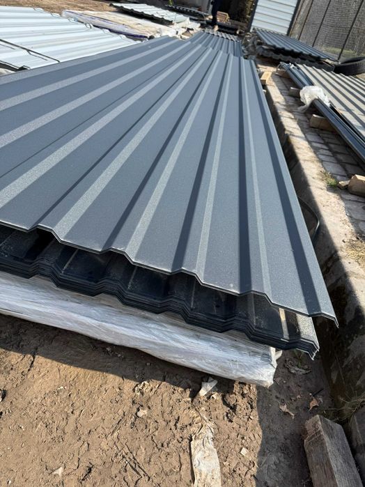 T18 Blacha trapezowa antracyt mat, 7016 mat, blacha na dach