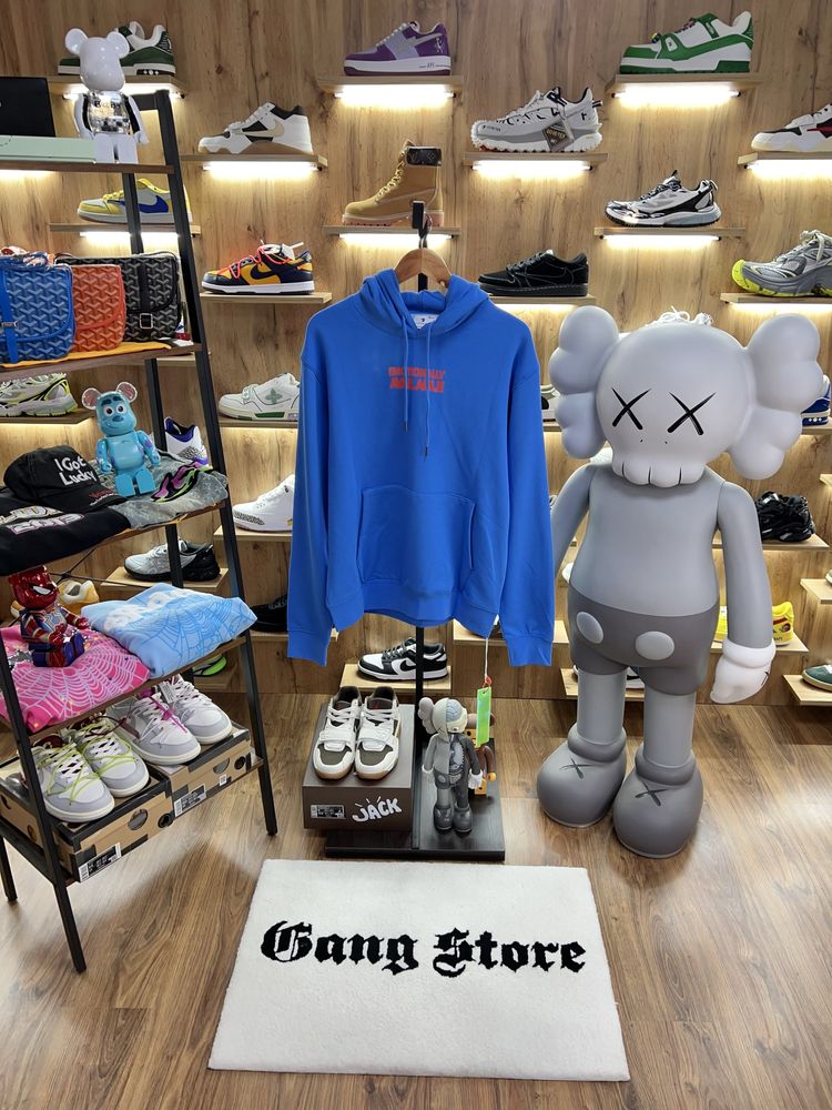 Худі Off-White Arrows Slogan Print Blue