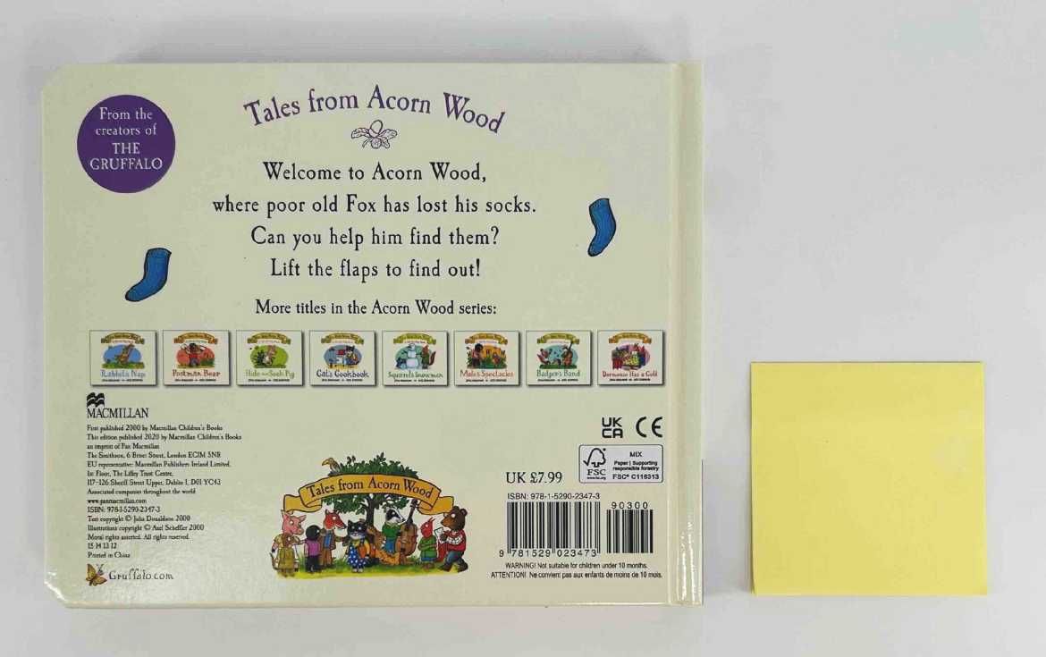 NOWA	Tales From Acorn Wood Fox's Socks (Board Book) 	Julia Donaldson