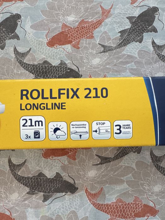 Estendal de parede 5 cordas 21m Rollfix 210 Longline