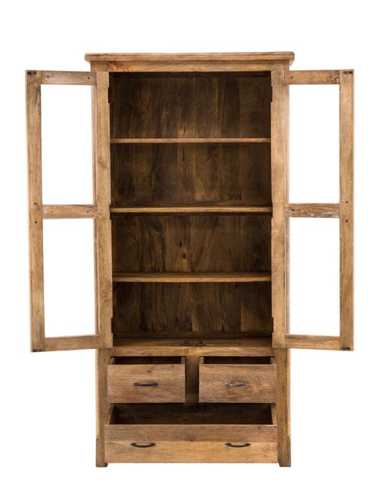 Witryna Drewniana Przeszklona Drzewo Mango Artistico