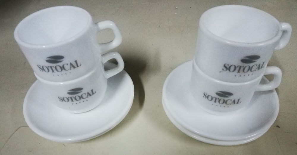 Chávenas café Sotocal novas e Chave Douro