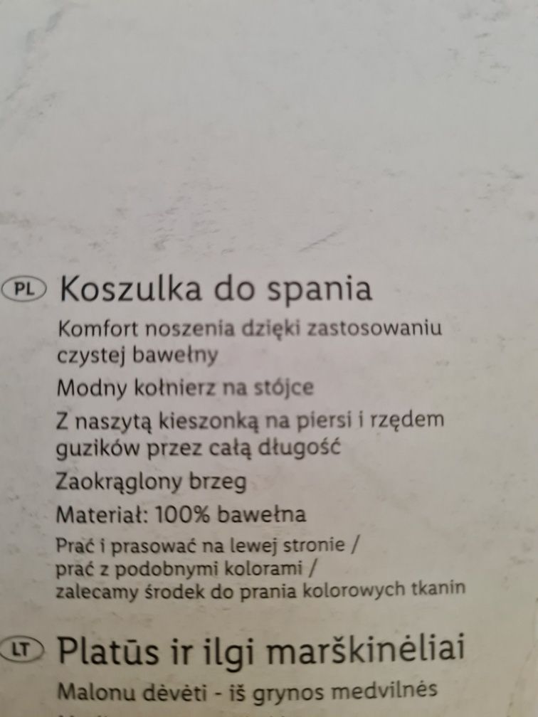 Koszula  do spania damska r.M nowa