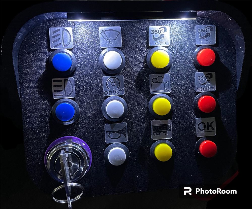 Button box stacyjka ETS ATS simracing PC farming led