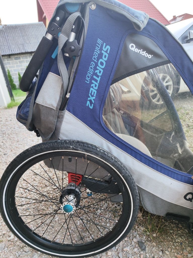 Przyczepka rowerowa queridoo sportrex 2 limited edition 3 w 1, biegowa