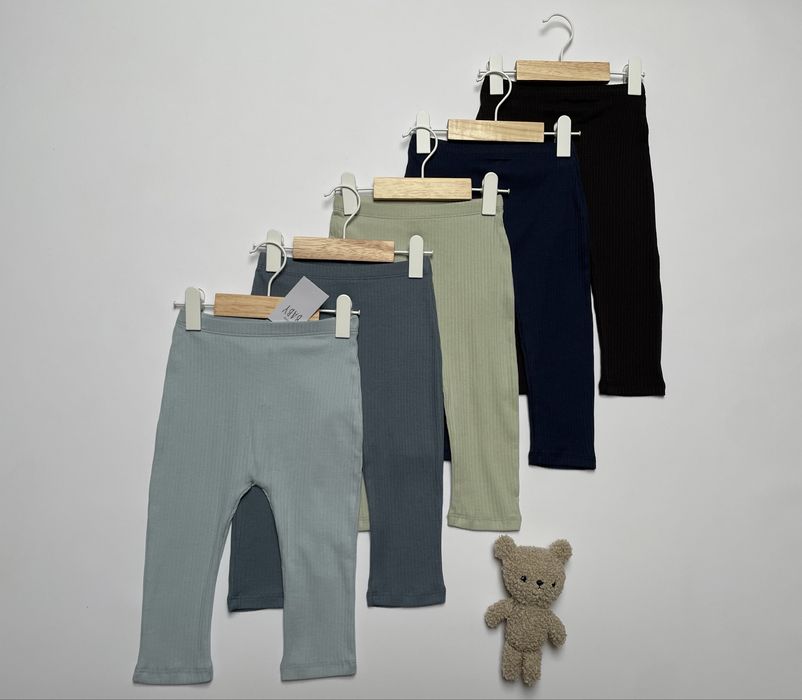 74 80 George 5pak legginsów prążkowane legginsy prążkowana bawełna