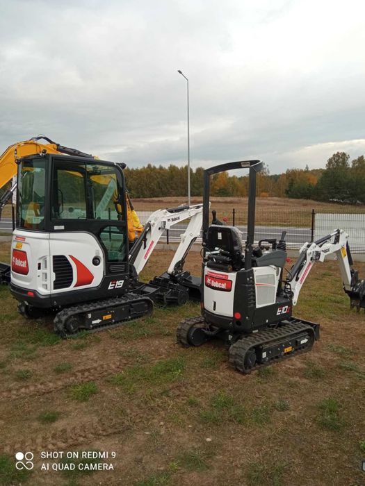 BOBCAT E10z Minikoparka Kpl. 3 Łyżek Szybkozłącze NOWA 2025r. FV GW