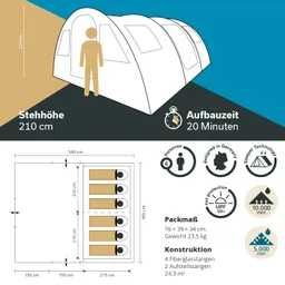 TENDA SANDIKA para 6 pessoas , Nova !