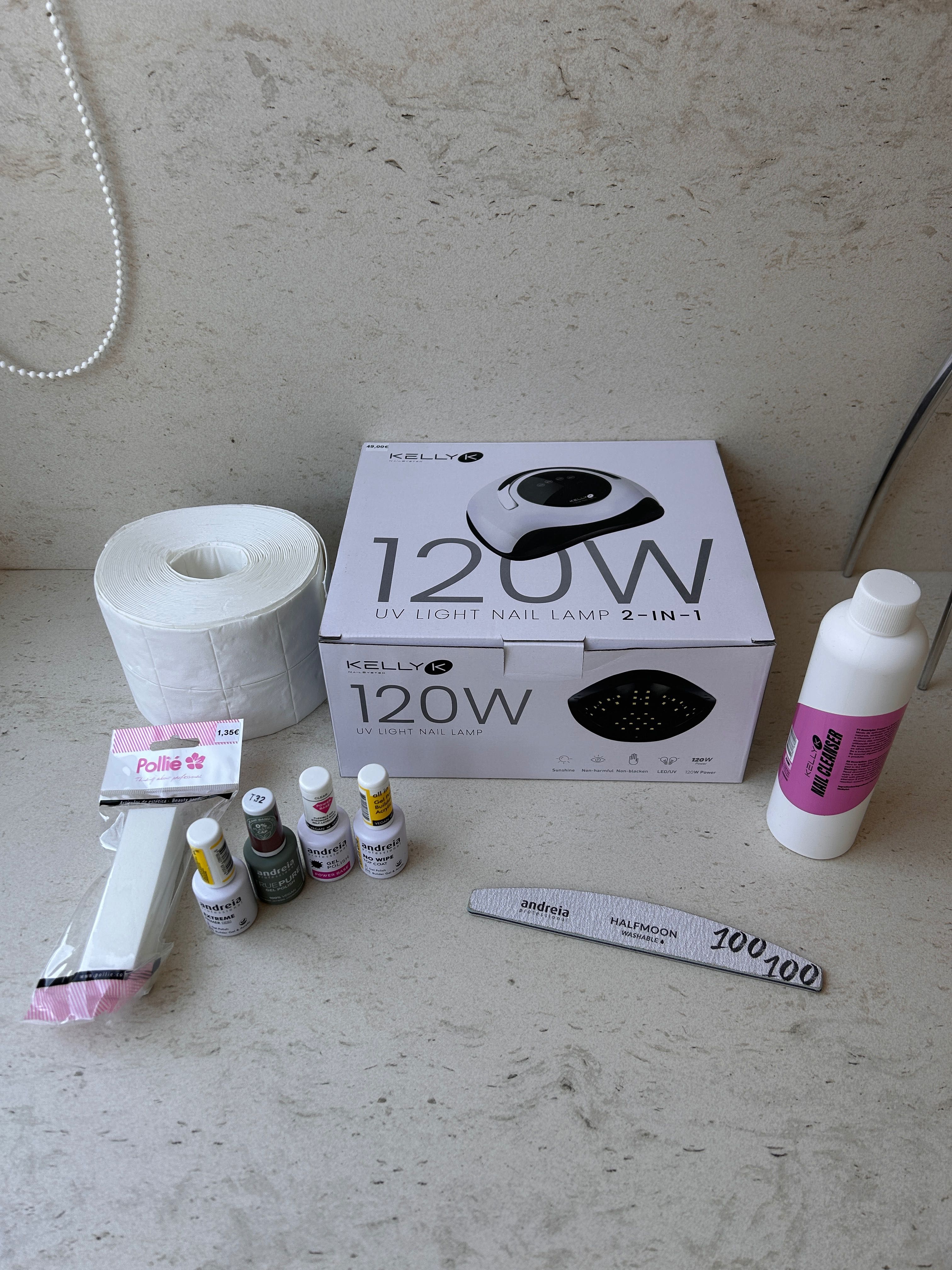Lâmpada UV Unhas GEL TUDO NOVO + todos prod completos set manicure