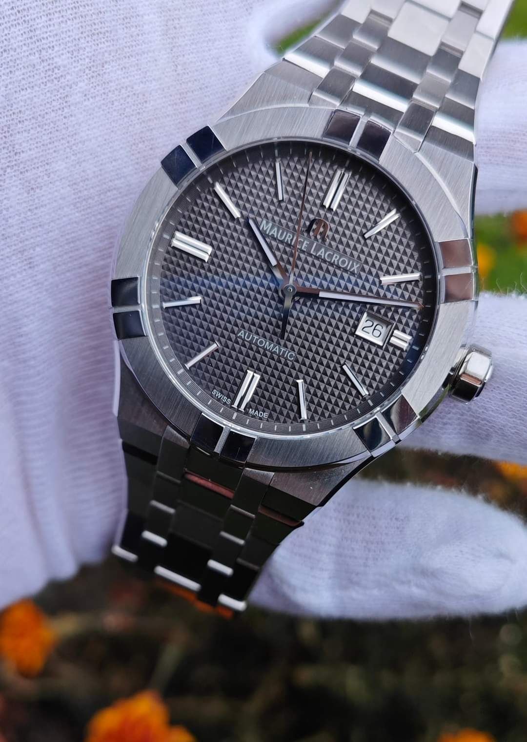 Maurice Lacroix Aikon Grey Szary 42 mm 39 nowy męski zegarek bransolet