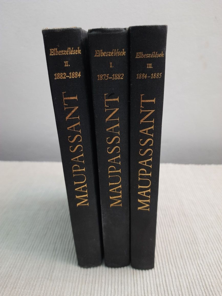 Книги на венгерском языке Ги де Мопассан Повести 3 тома