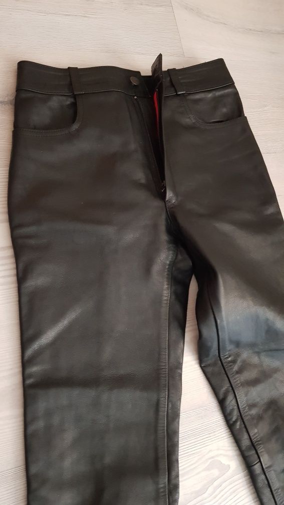 Spodnie do jazdy skórzane S /M joseph joy leather