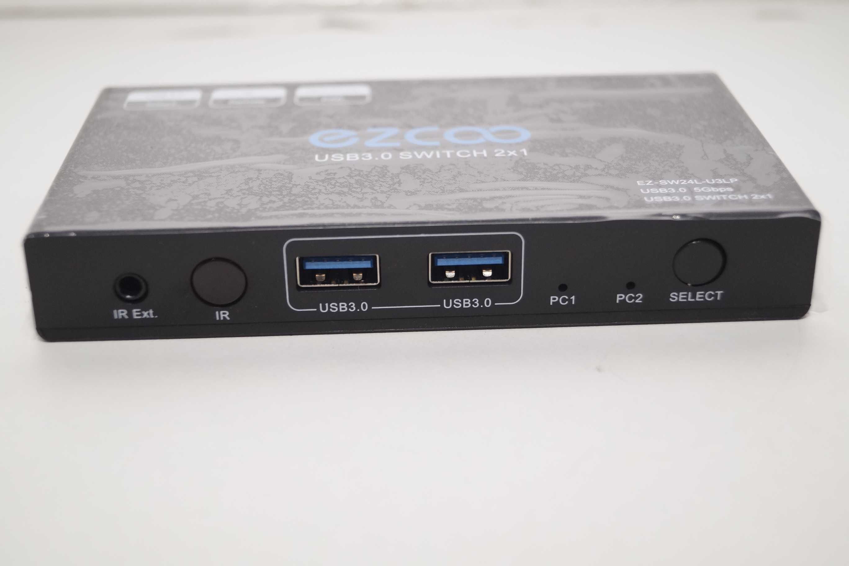 1318 EZCOO EZ-SW24L-U3LP usb 3.0 5Gbps switch 2x1 KVM Przełącznik