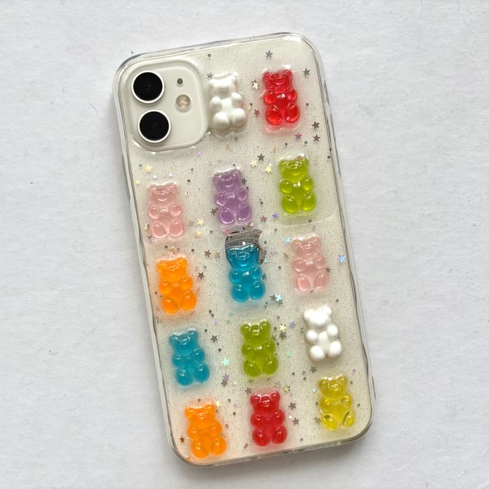 Прозорий чохол з ведмедиками на iPhone 11