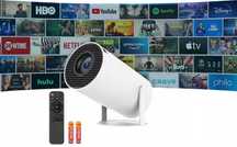 Przenośny Smart Rzutnik Android TV Full HD