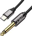 USB-C na 6,35 mm 1/4 cala kabel adaptera Aux, pozłacany 1m J&D spp39