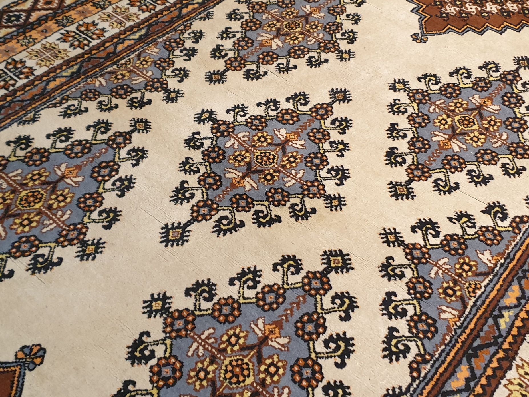 Tunezyjski dywan orientalny  340 # 200 Ręcznie tkany wełniany Tunezja