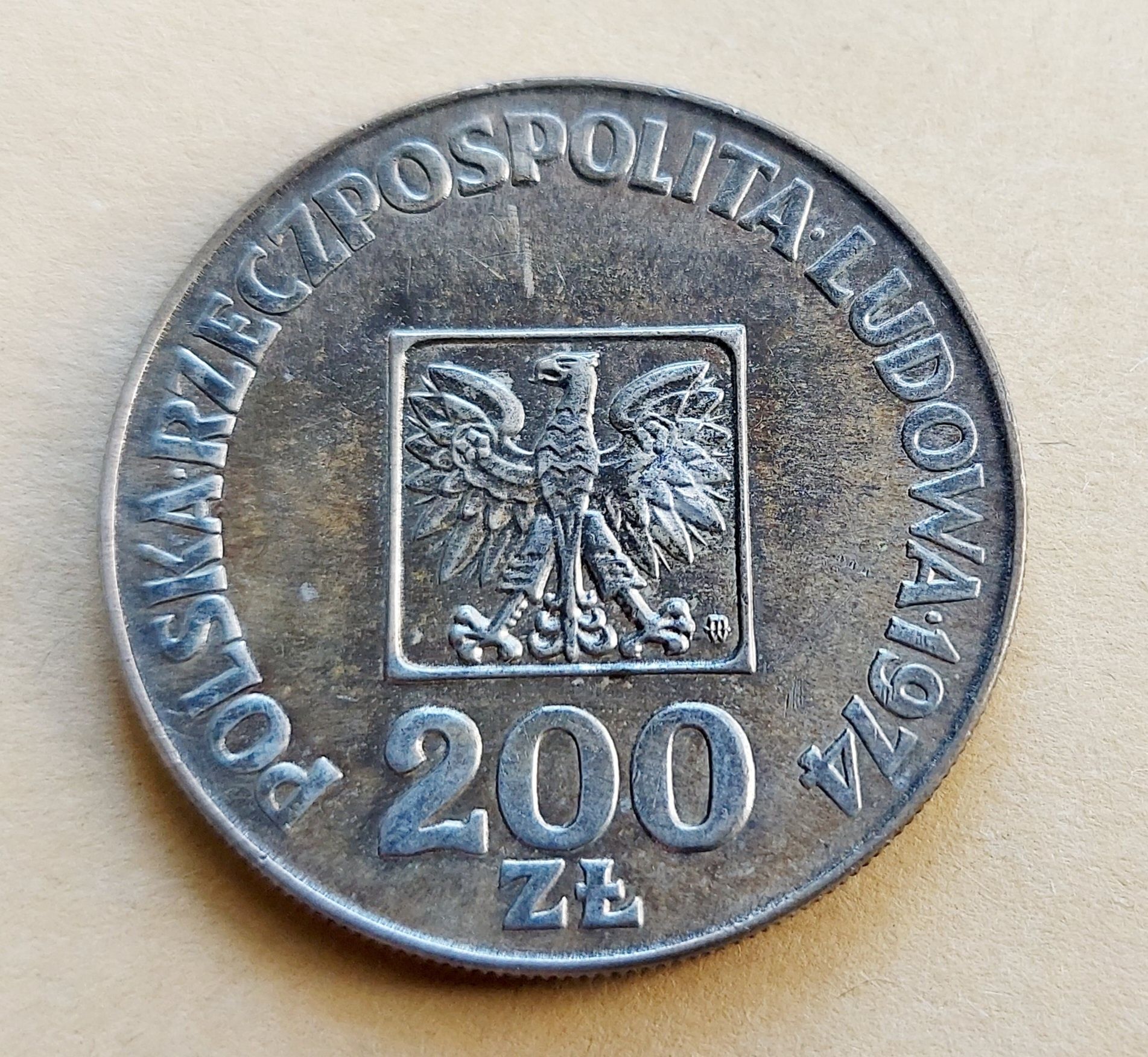 200 złotych PRL Srebro,moneta nr 9