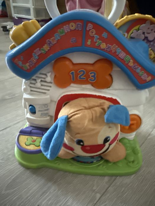 Іграшки музичні Fisher Price горщик, книжечка, будинок, тигр