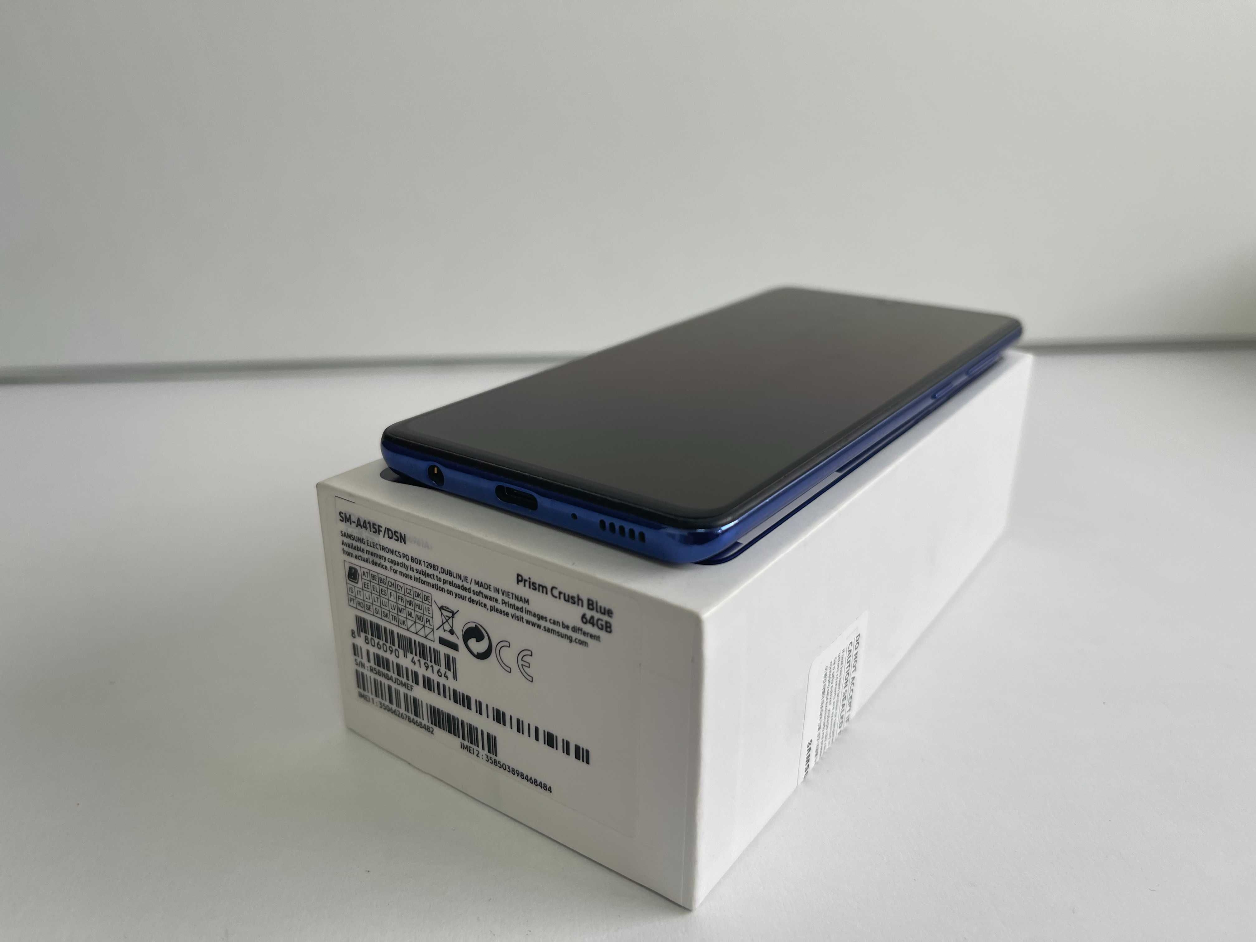 Samsung Galaxy A41, 100% sprawny, 64gb, Kolor Niebieski, pudełko