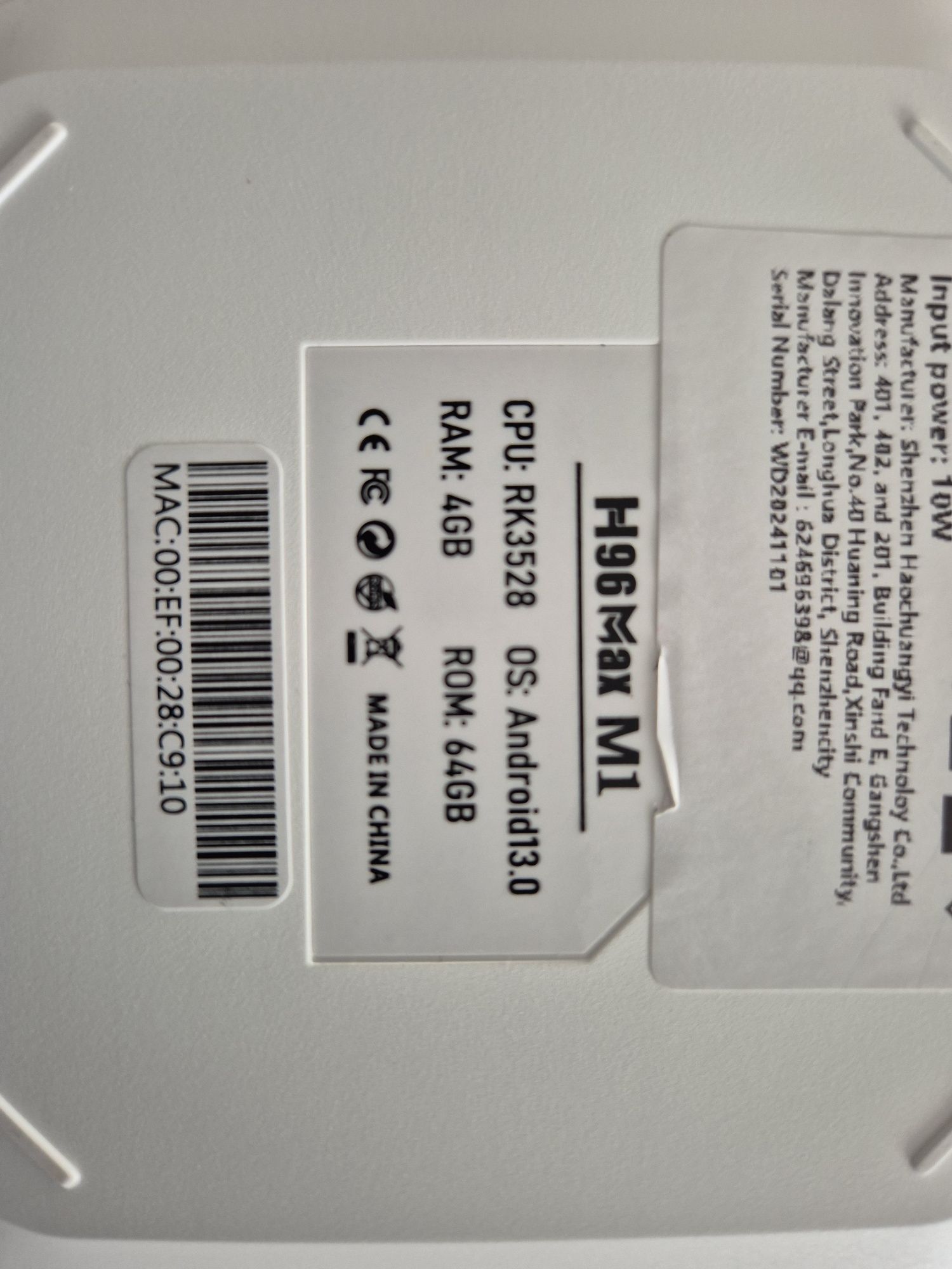 Box Tv H96 Max M1