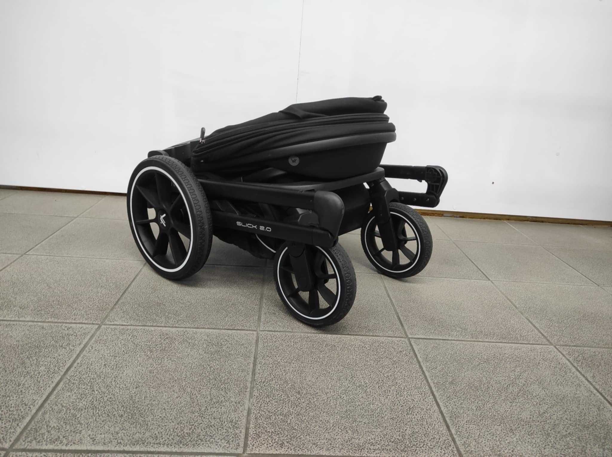 Wózek 2w1 Muuvo Slick 2.0 Classic Black Z EKSPOZYCJI!