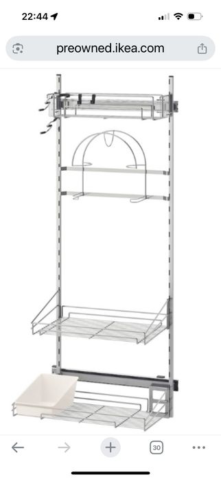 Estrutura metal ikea para arrumacao, em bom estado.