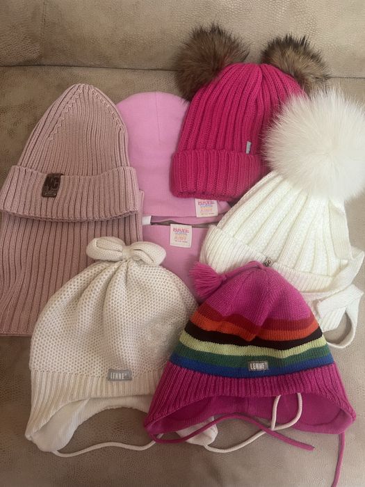 Фірмові шапки комплект снуд для дівчинки Lenne Arctic