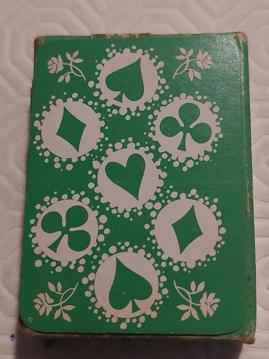 Baralho de cartas antigo (Alt-6,5 cm Larg.4,5 cm)