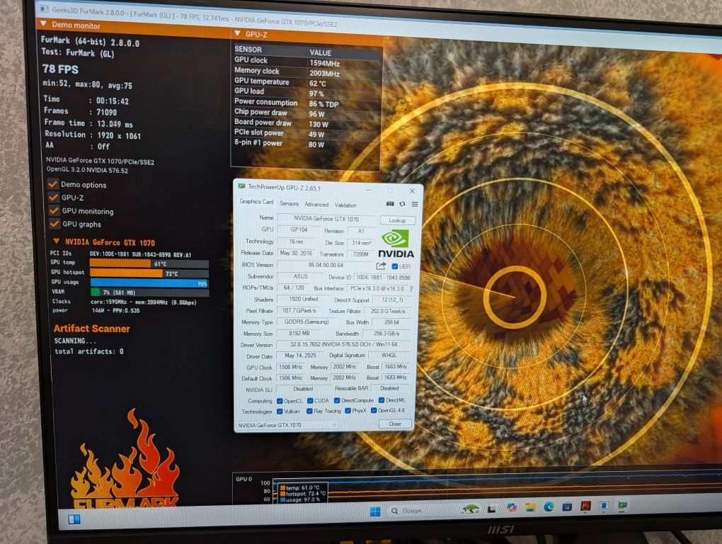 Відеокарта ASUS ROG STRIX GTX 1070 8GB (GDDR5) Гарантія | XPC