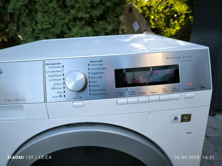 Сушильна машина AEG 8 kg тепловий насос