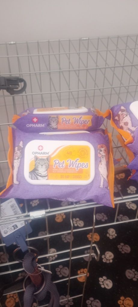 Kratka dla psa ,szelki , obroża nie używana z odblaskiem .