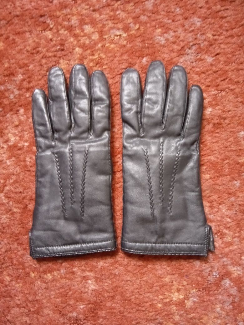 Перчатки кожаные женские зимние 8 размер
