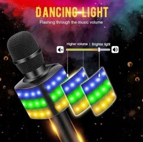 BONAOK bezprzewodowy mikrofon do karaoke Bluetooth POWYSTAWOWY