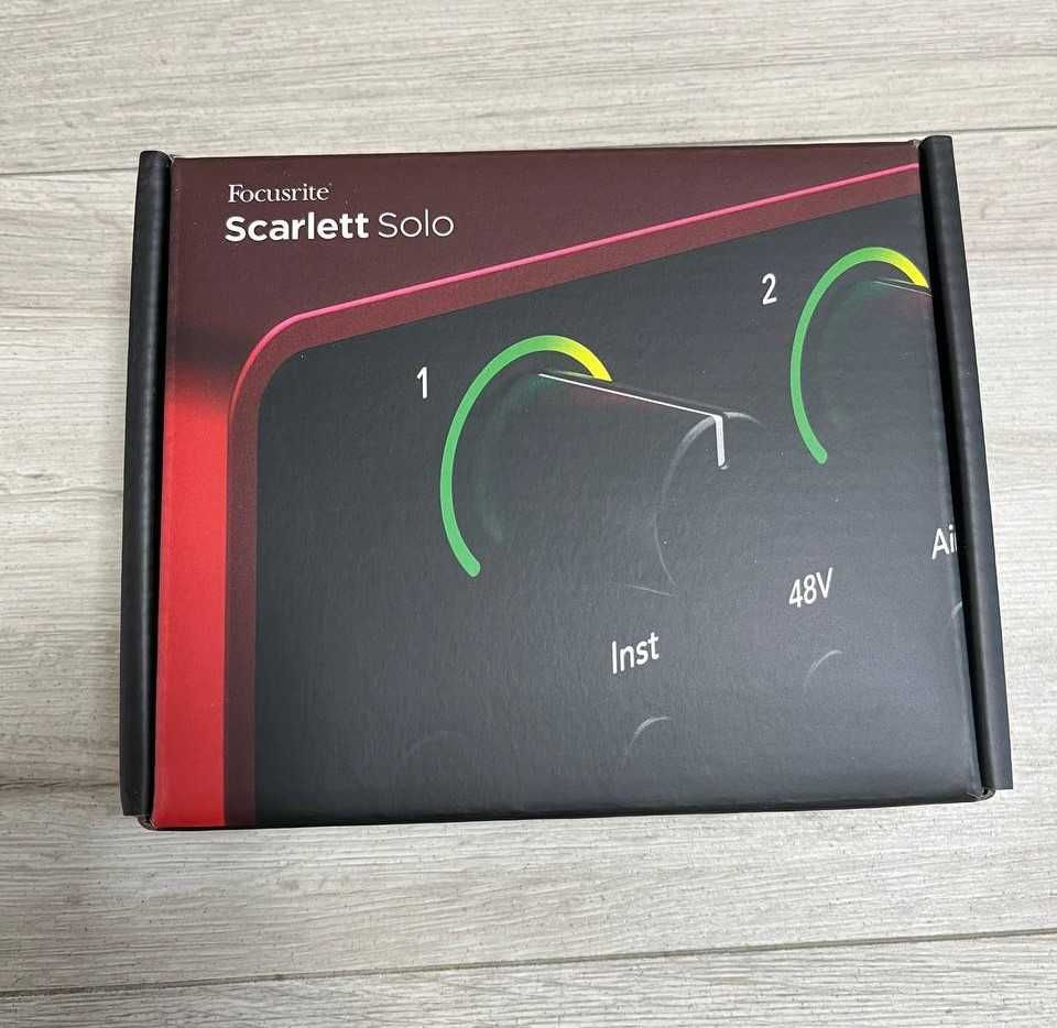 Звуковая карта Focusrite Scarlett Solo 4th Gen [НОВАЯ]