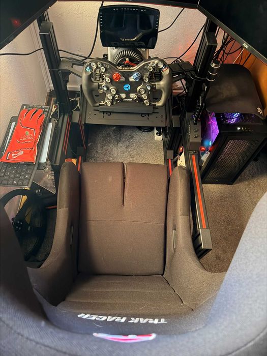 Setup de Sim Racing (Cockpit + Baquet + Volantes + Pedais + Shifter)